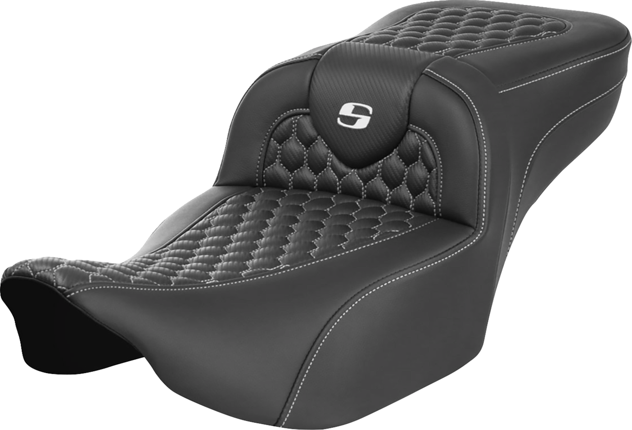 Asiento de alcance extendido Roadsofa™ - Asiento de alcance extendido Roadsofa™ - sin respaldo - Panal - Costura blanca - FLTR/FLHX '23-'24