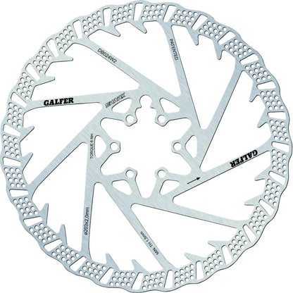 Rotor de freno de bicicleta shark de 6 pernos