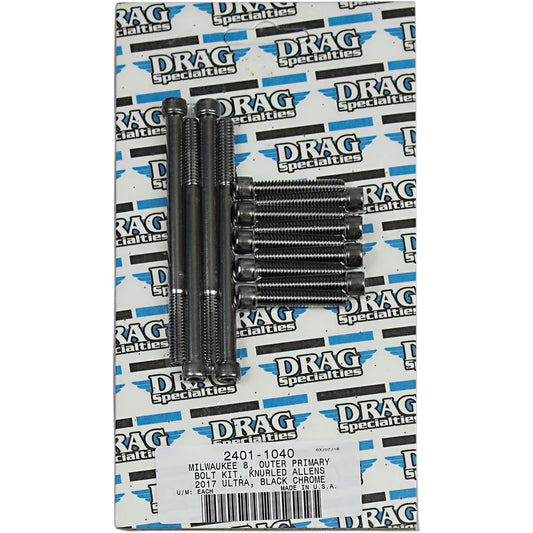 Kit de Pernos M8 Cubierta Exterior Primaria  - Negro