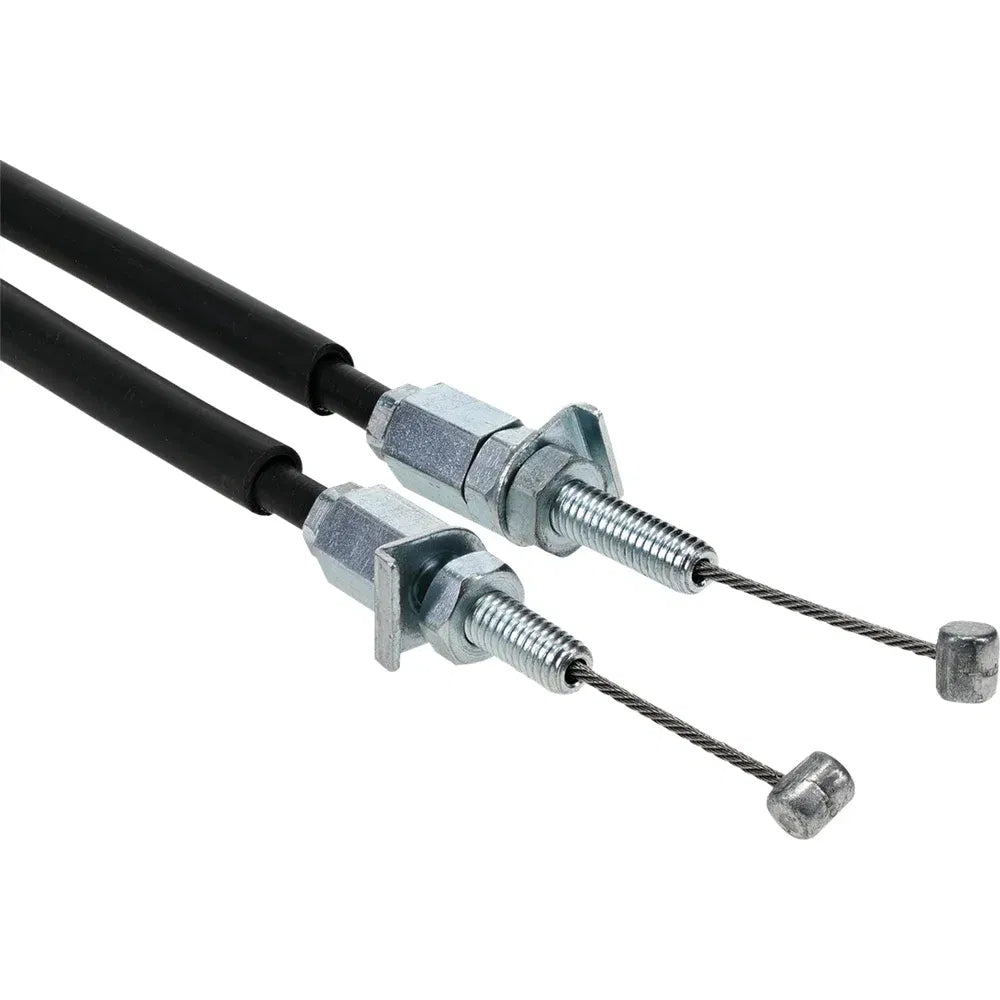 Cable del acelerador de vinilo negro.