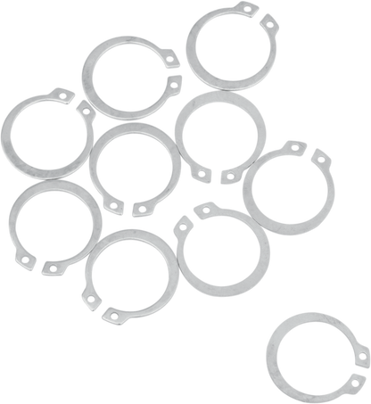 Kit de arandela/anillo elástico del contraeje - Anillo elástico - Paquete de 10 - Kawasaki/Suzuki