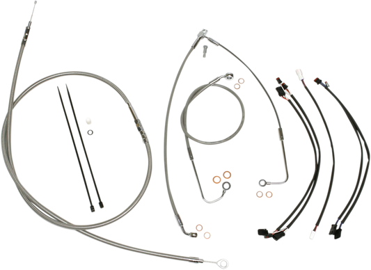 Kit de instalación de manillar XR - Kit de instalación de manillar XR - Colgadores Ape de 15"-17" - FLS '16-'17 - Acero inoxidable/cromo