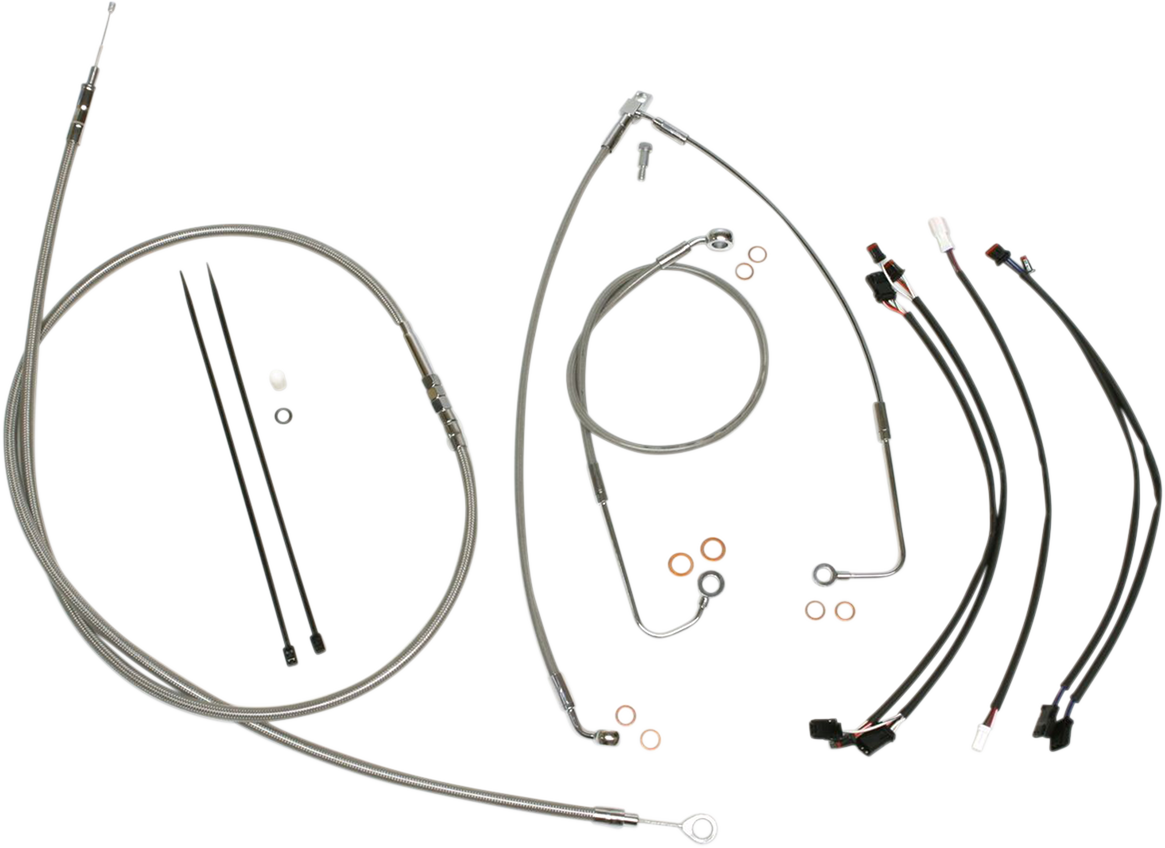 Kit de instalación de manillar XR - Kit de instalación de manillar XR - Colgadores Ape de 15"-17" - FLS '16-'17 - Acero inoxidable/cromo