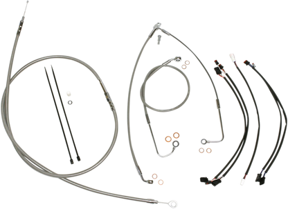 Kit de instalación de manillar XR - Kit de instalación de manillar XR - Colgadores Ape de 15"-17" - FLS '16-'17 - Acero inoxidable/cromo