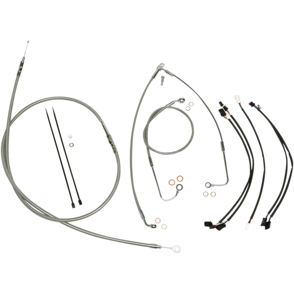 Kit de instalación de manillar XR - Kit de instalación de manillar XR - Colgadores Ape de 15"-17" - FLS '16-'17 - Acero inoxidable/cromo