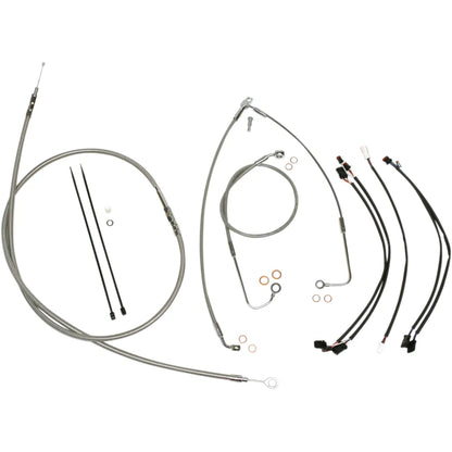 Kit de instalación de manillar XR - Kit de instalación de manillar XR - Colgadores Ape de 15"-17" - FLS '16-'17 - Acero inoxidable/cromo
