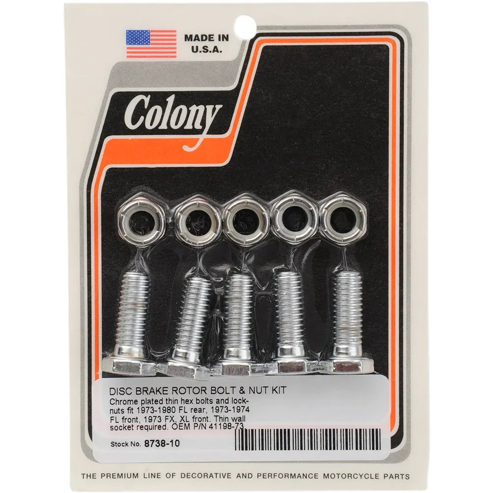 Front/Rear Rotor Bolts - '73-'80 FL