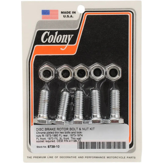 Front/Rear Rotor Bolts - '73-'80 FL