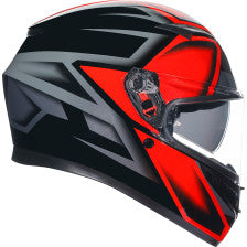 Casco K3 AGV Compound - Negro/Rojo