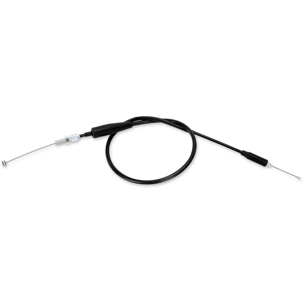 Cable del acelerador de vinilo negro.