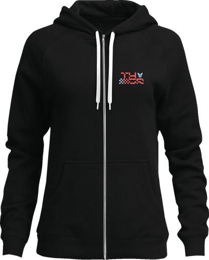 Sudadera con capucha y cremallera Vantage para mujer