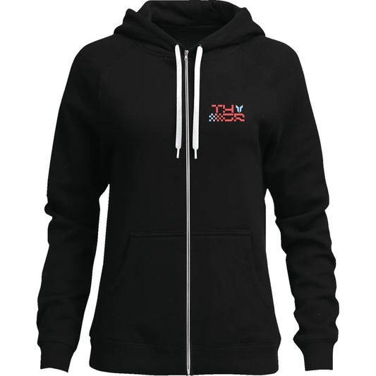 Sudadera con capucha y cremallera Vantage para mujer