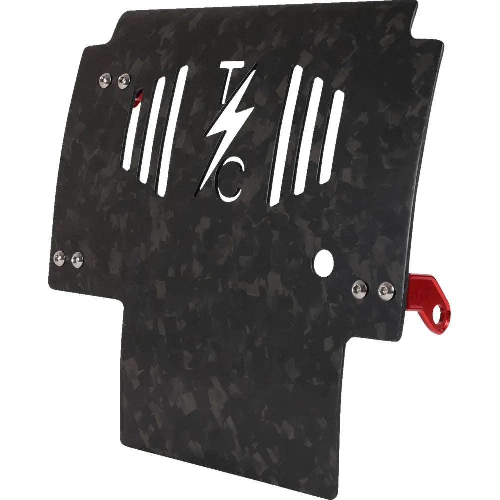 Placa protectora de fibra de carbono forjada