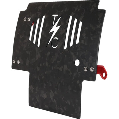 Placa protectora de fibra de carbono forjada