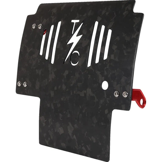 Placa protectora de fibra de carbono forjada