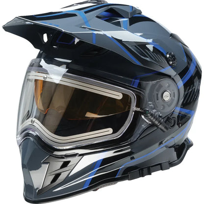 Casco range 2.0 rotor snow electric negro/azul