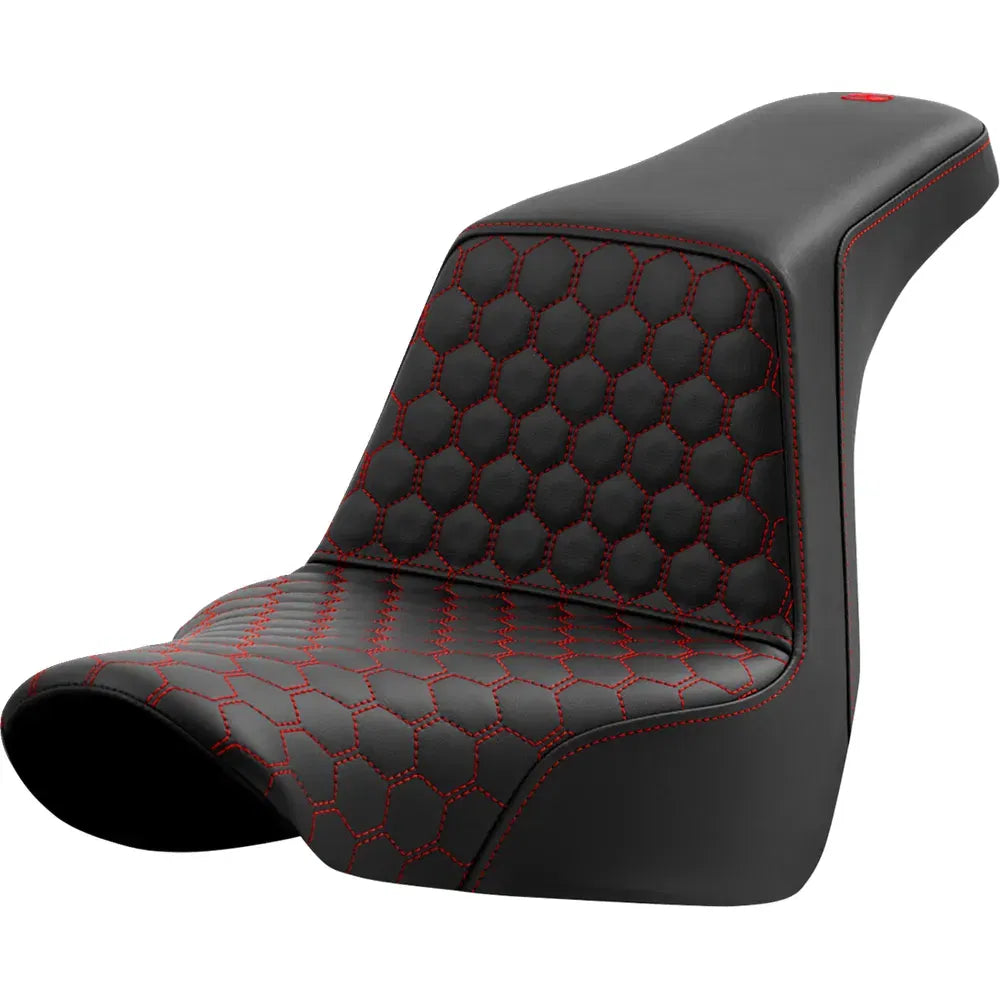 Asiento elevado tipo panal - Asiento elevado - Panal - Costuras rojas - FL/FX '18-'24