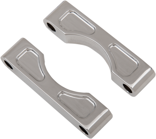 Bloque de montaje para guardabarros delantero Hugger - Bloques de montaje para guardabarros delantero Hugger - Para ruedas de 16"/17"/18"/19" - Cromado