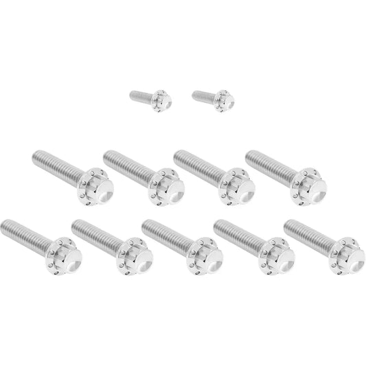 Kit de pernos de 12 puntos de titanio para cubierta de leva/cubierta de punto