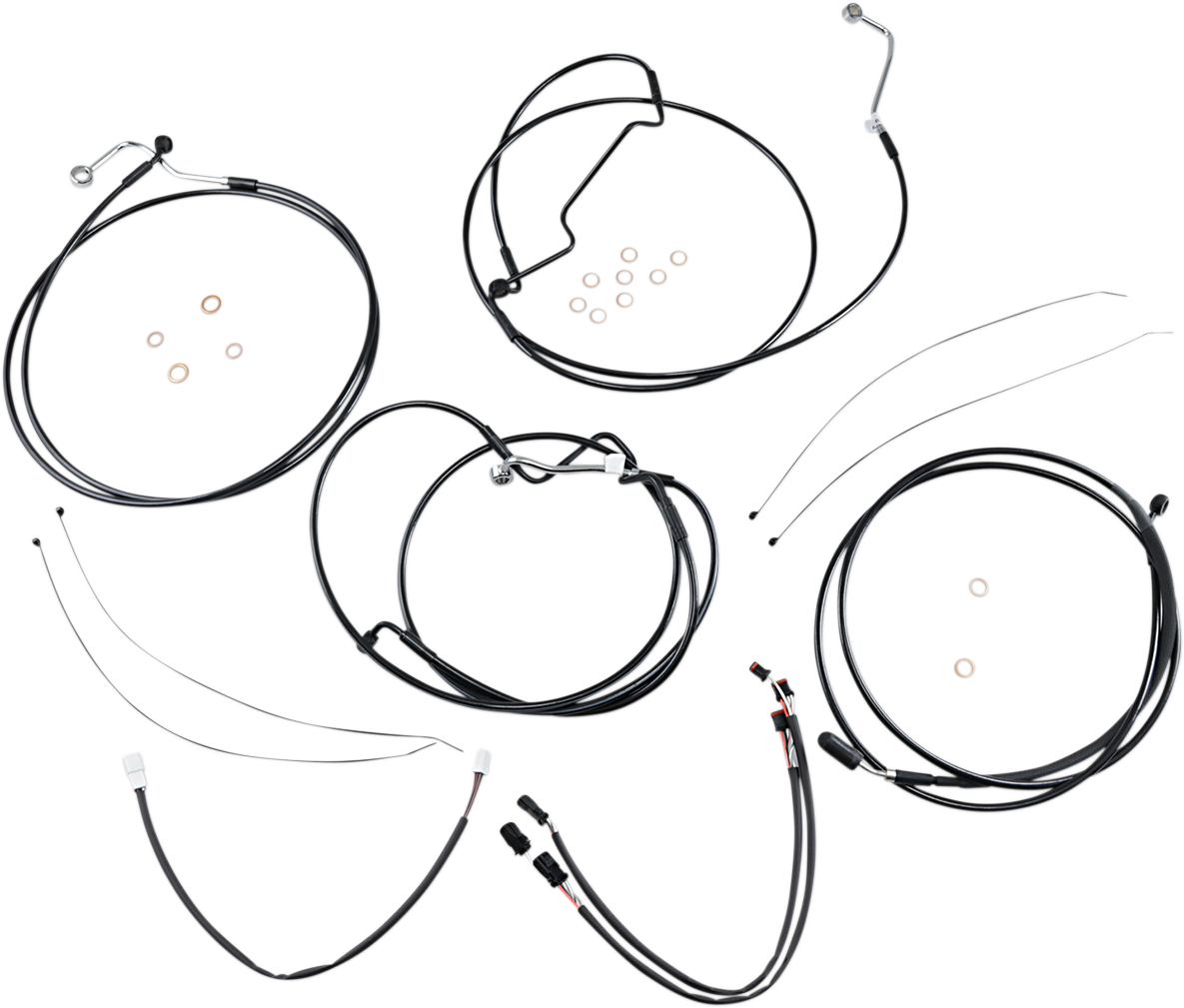 Kit de instalación de manillar XR - Kit de instalación de manillar XR - Colgadores Ape de 12"-14" - FLHR '17-'20 - Negro