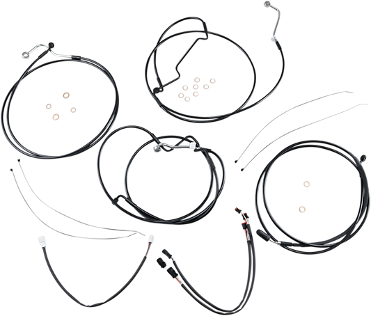 Kit de instalación de manillar XR - Kit de instalación de manillar XR - Colgadores Ape de 12"-14" - FLHR '17-'20 - Negro