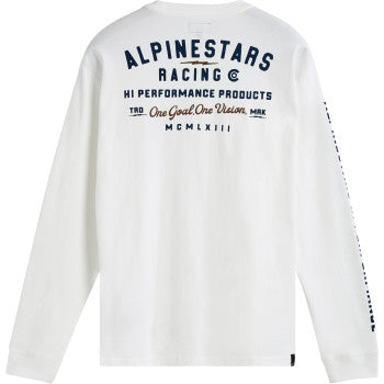 Playera Alpinestars REP Long-Sleeve - Blanco