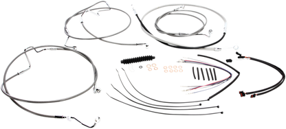 Kit de instalación de manillar XR - Kit de instalación de manillar XR - Perchas para monos de 12"-14" - FLHR '14-'15 - Acero inoxidable