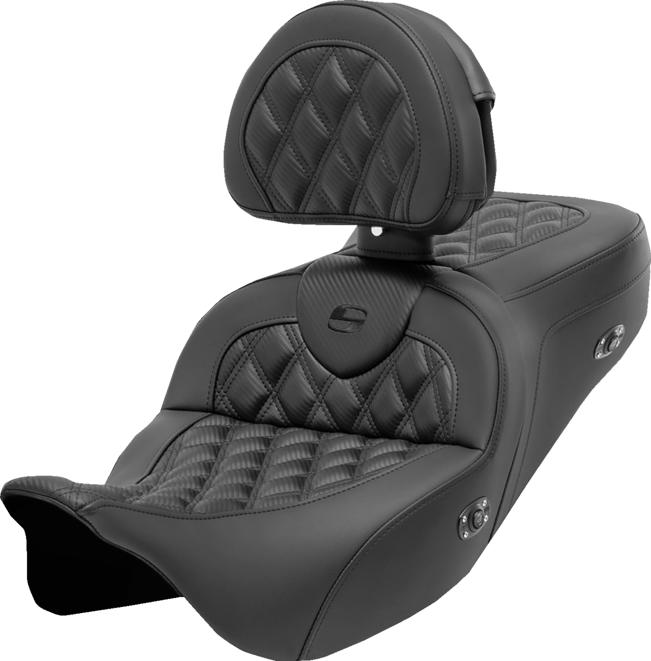 Asiento Roadsofa™ - Asiento Roadsofa™ - con respaldo - Costura de celosía - Fibra de carbono - FL '08-'23