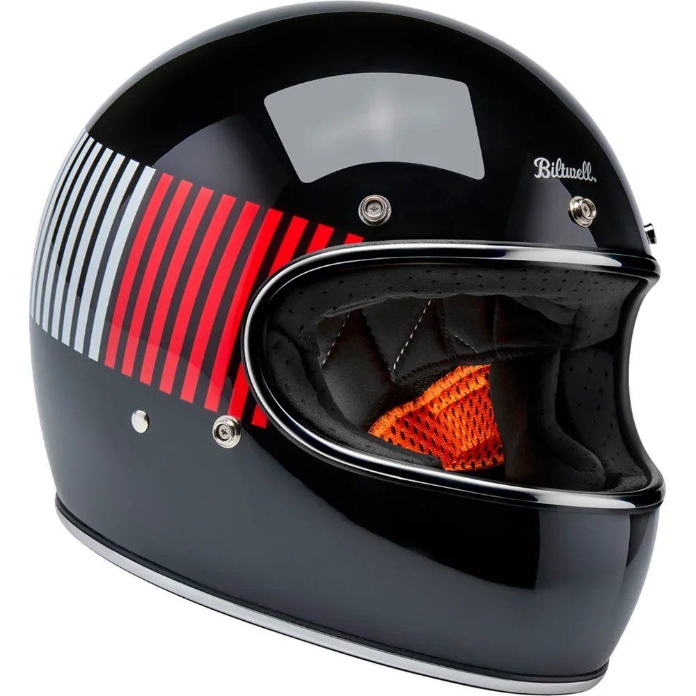 Casco gringo raceflow negro/rojo/blanco/azul