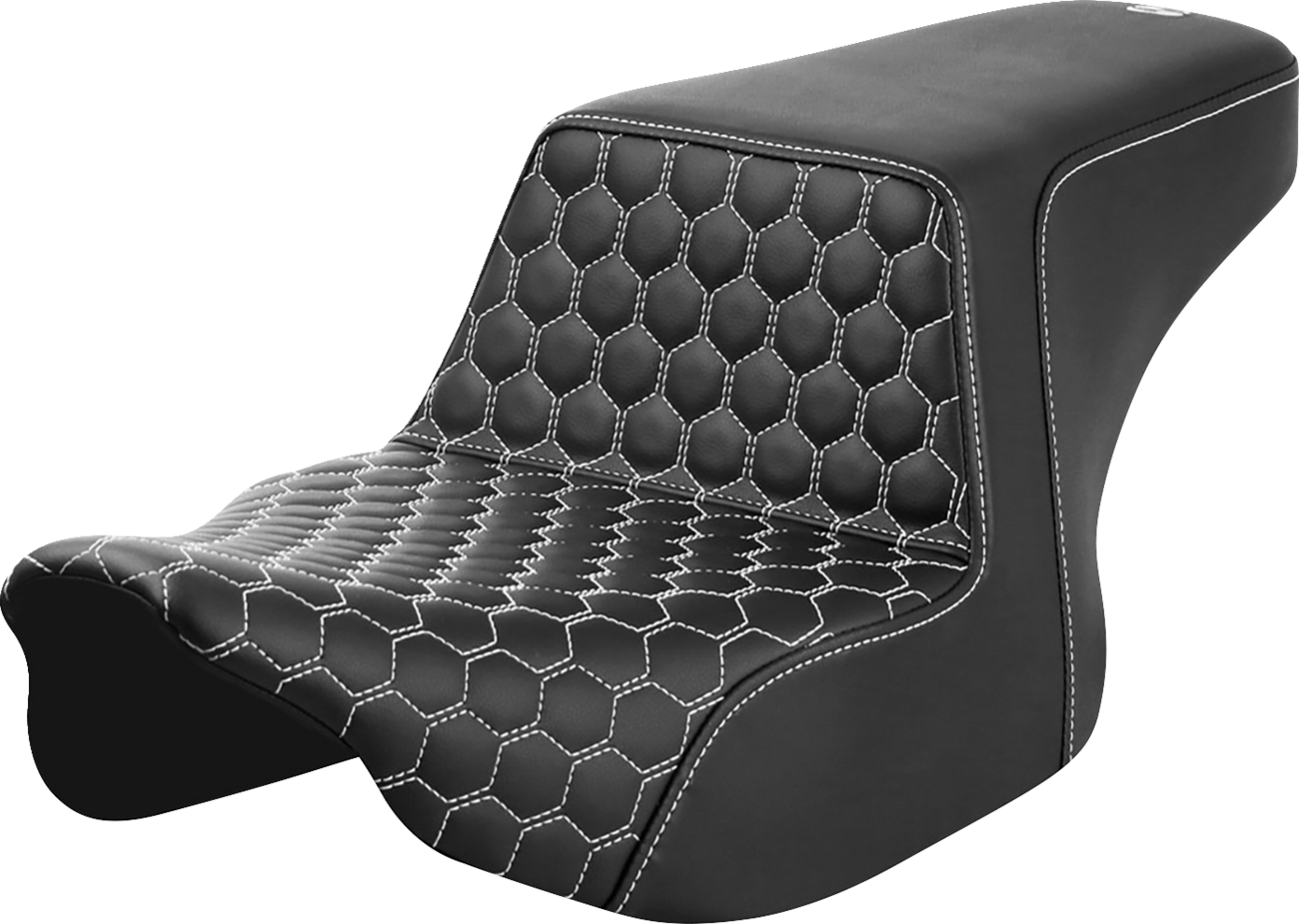Asiento elevado en forma de panal - Asiento elevado - Delantero en forma de panal - Costuras blancas - FL '23-'24