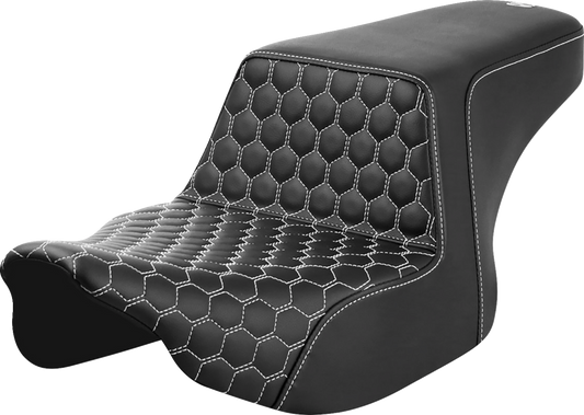 Asiento elevado en forma de panal - Asiento elevado - Delantero en forma de panal - Costuras blancas - FL '23-'24