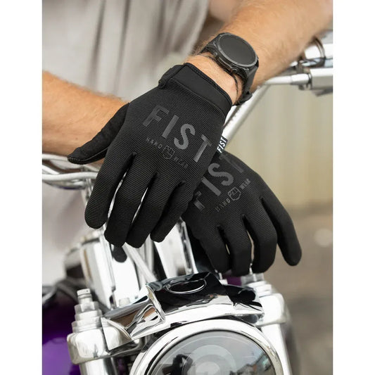 Guantes de carretera de cuero híbrido moto