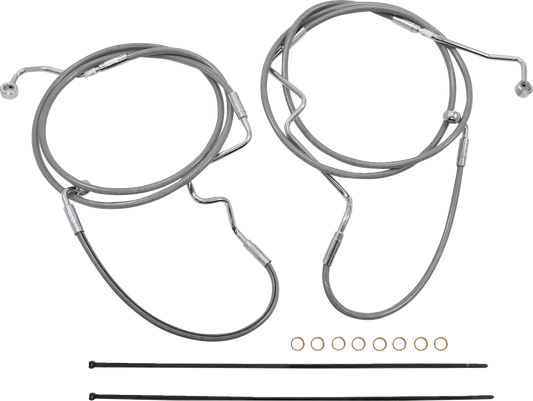 Kit de instalación de manillar XR - Kit de instalación de manillar XR - Perchas para monos de 12"-14" - FLTR '21-'24 - Acero inoxidable/cromo