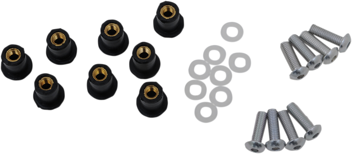 Kit de tornillos para parabrisas - Kit de tornillos para parabrisas - Plata