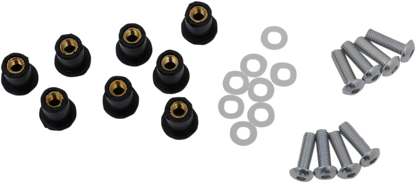 Kit de tornillos para parabrisas - Kit de tornillos para parabrisas - Plata