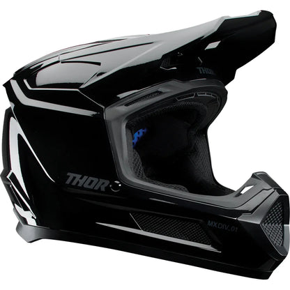 Casco juvenil fleet blackout negro brillante