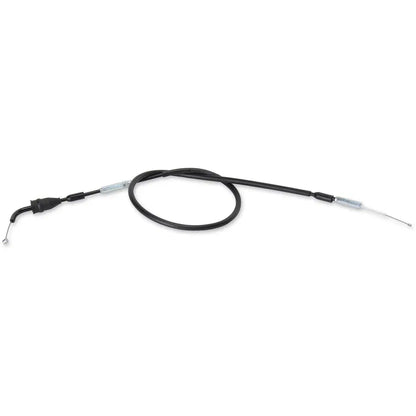 Cable del acelerador de vinilo negro.