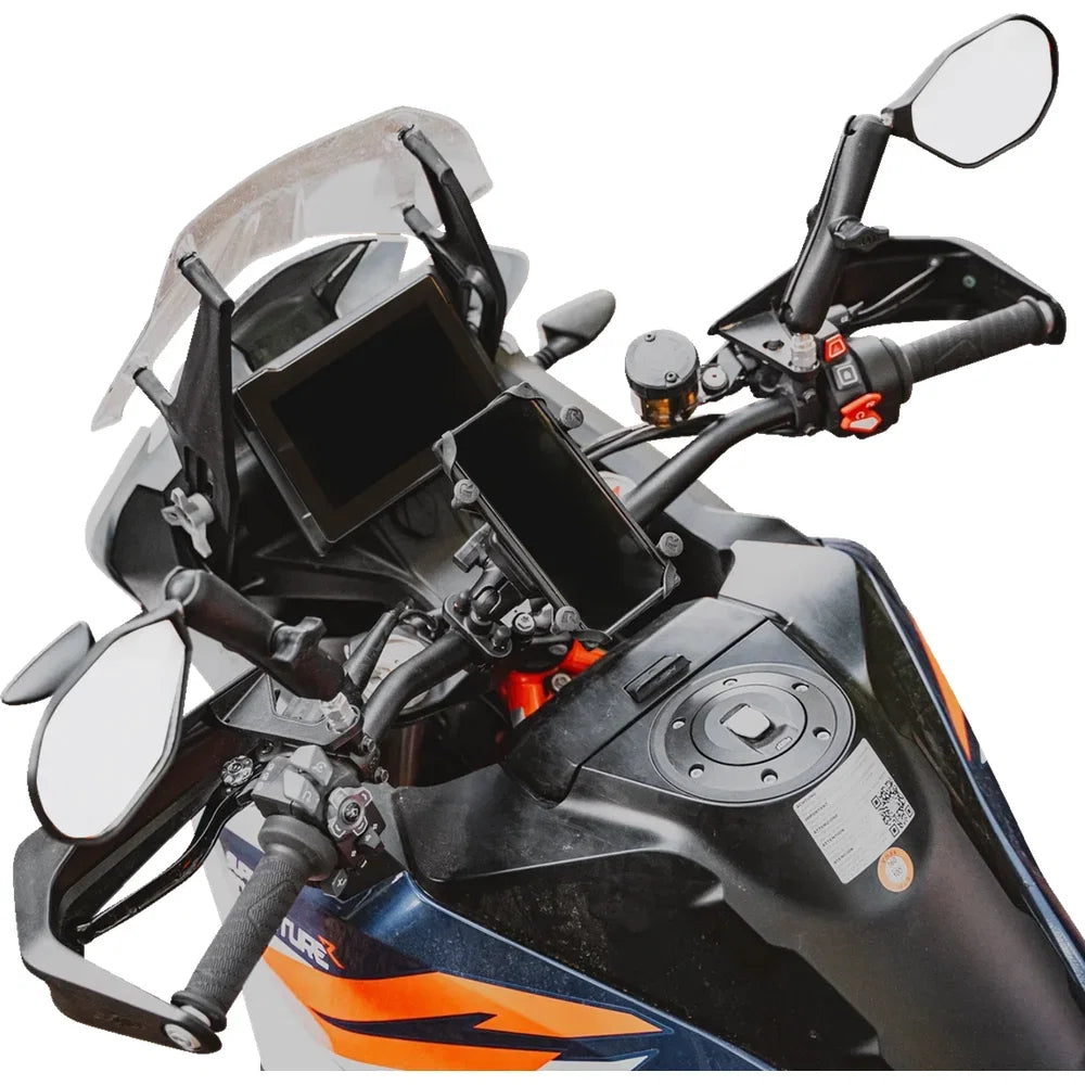 Kit tough-mirror™ con bases m10-1.25/adaptadores m10-1.5: brazo largo