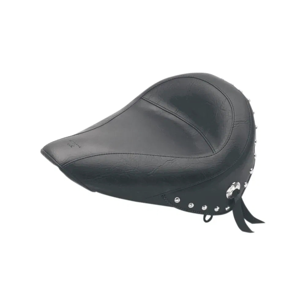 Asiento individual de vinilo con tachuelas, sin respaldo