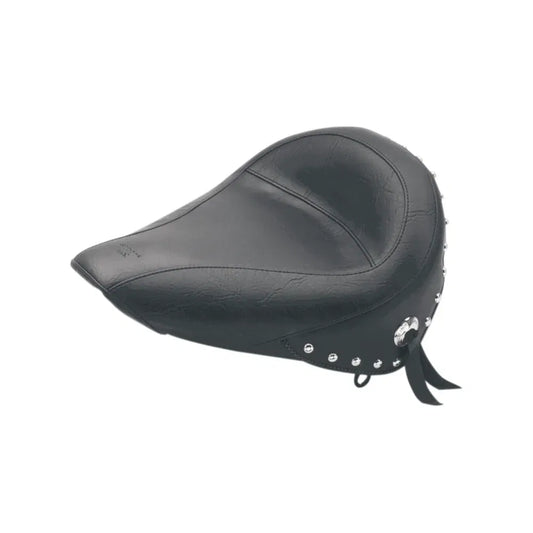 Asiento individual de vinilo con tachuelas, sin respaldo