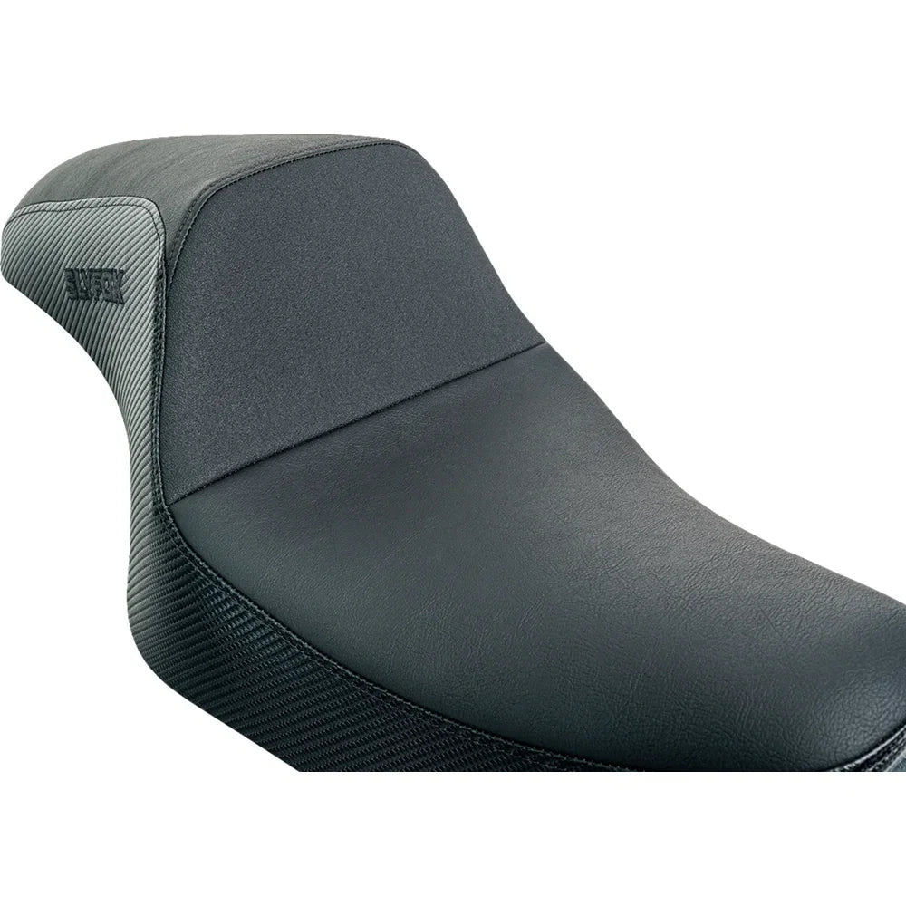 Asiento SLYFOX The Drifter Drifter Black Logo Black Vinyl W/ Slipstop Carbon Fiber XL '04-'22