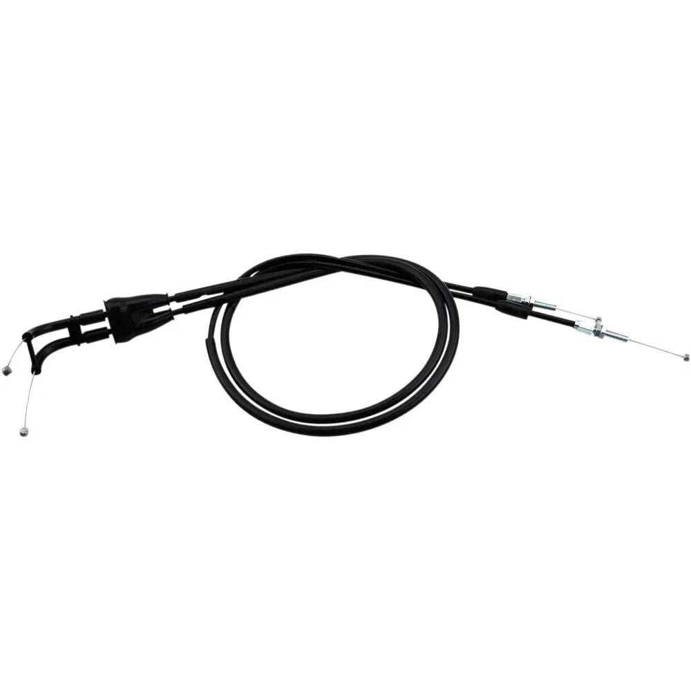 Cable del acelerador de vinilo negro.