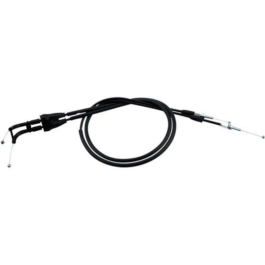 Cable del acelerador de vinilo negro.