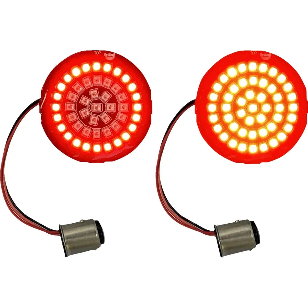 Insertos de señal de giro led de 4 anillos rojos genesis®