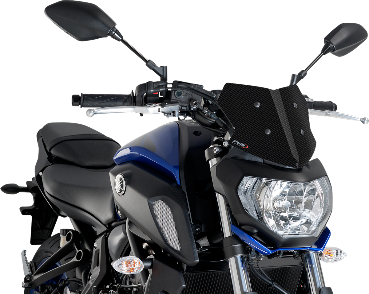Parabrisas Naked New Generation - Parabrisas deportivo Naked - 9" - Carbono - Yamaha