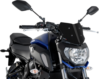 Parabrisas Naked New Generation - Parabrisas deportivo Naked - 9" - Carbono - Yamaha