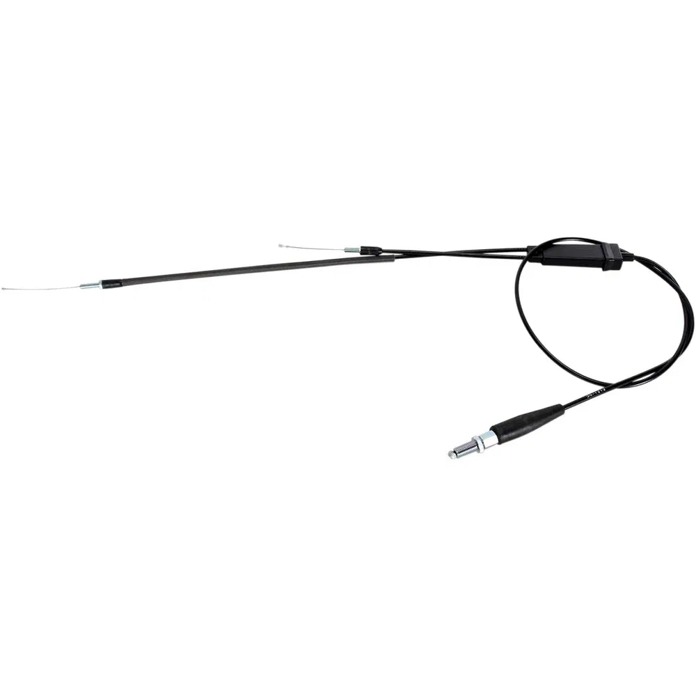 Cable del acelerador de vinilo negro.