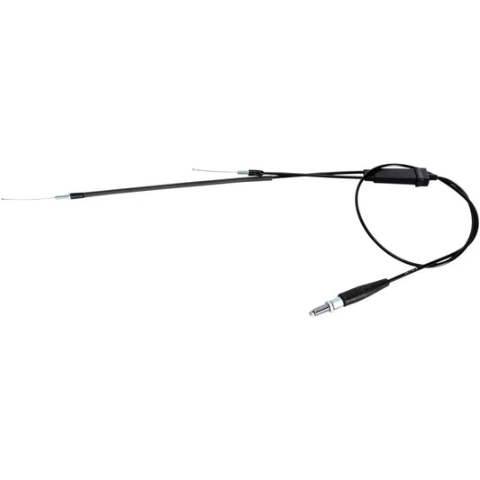 Cable del acelerador de vinilo negro.