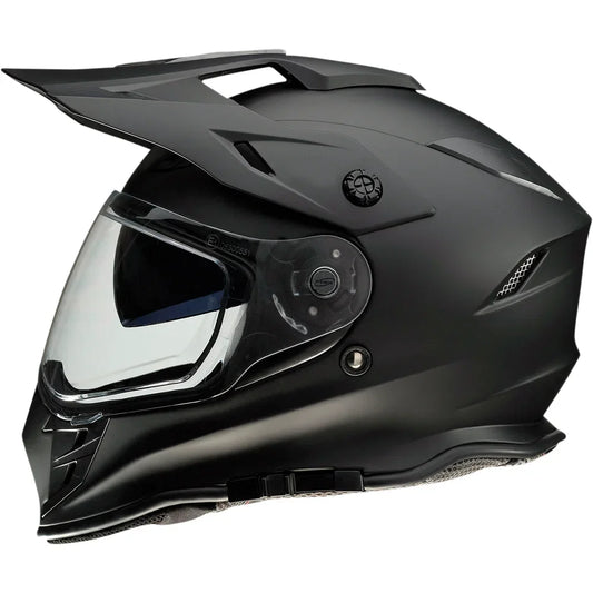 Casco range snow de doble panel plano negro