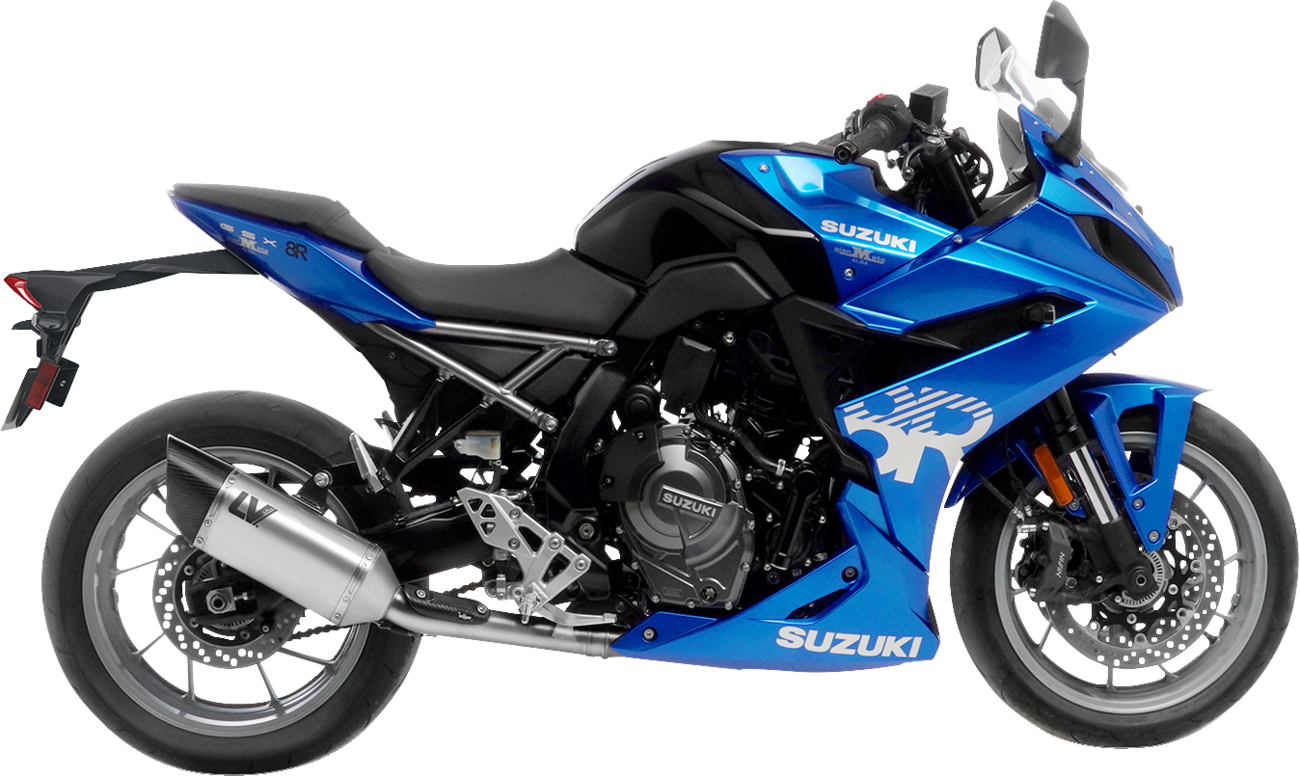 Sistema de escape LV-14 R - Sistema de escape LV-14 R - 2 en 1 - Acero inoxidable - GSX-8RS